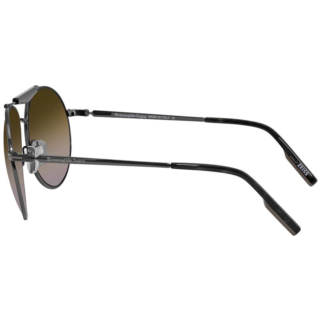 商品Zegna|Ermenegildo Zegna Men's Sunglasses - Gradient Lens Dark Ruthenium Frame | EZ0154 12F,价格¥392,第3张图片详细描述
