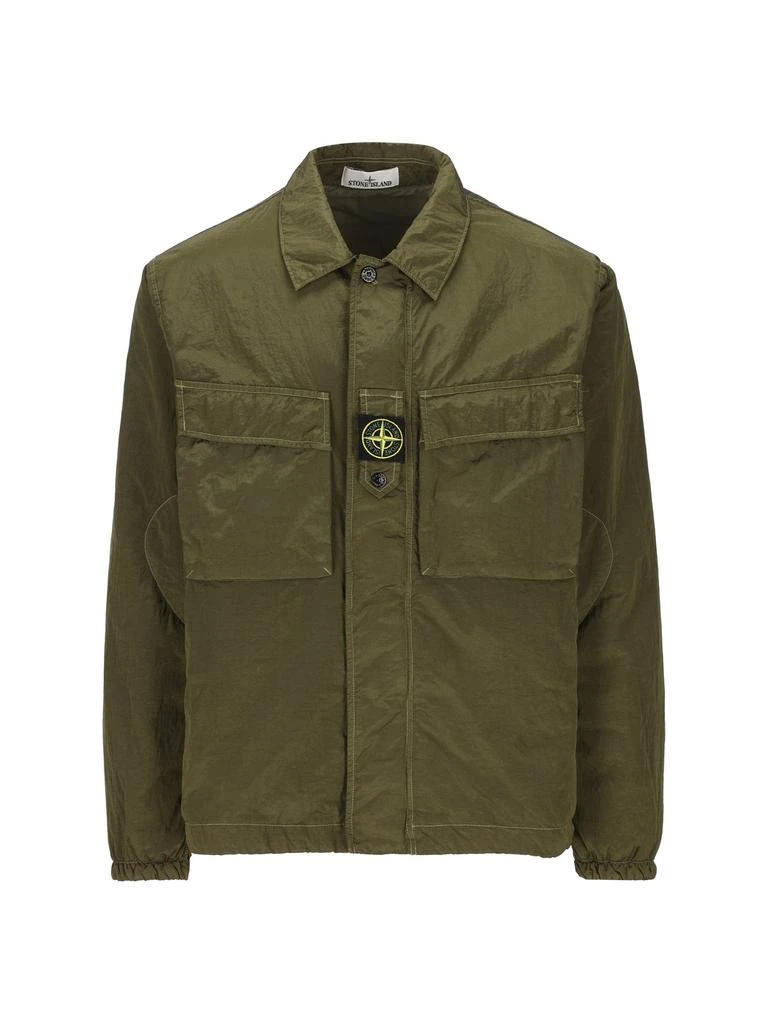 商品Stone Island|Stone Island Straight Hem Lightweight Shirt Jacket,价格¥3071,第1张图片