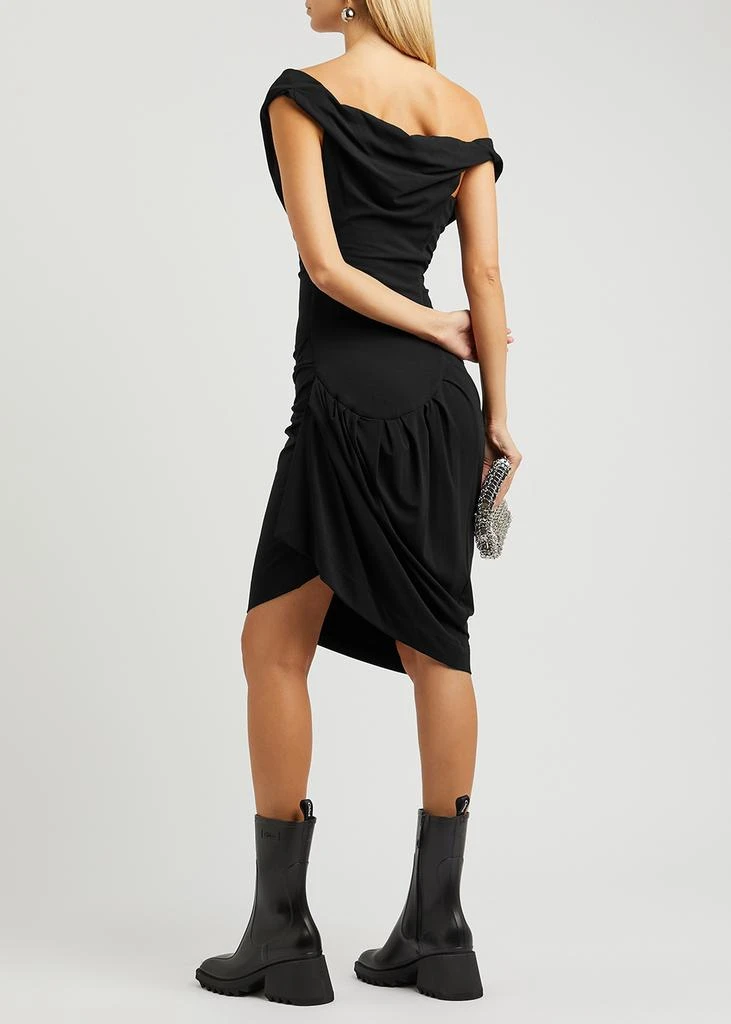 商品Vivienne Westwood|Ginnie black stretch-jersey midi dress,价格¥3372,第3张图片详细描述