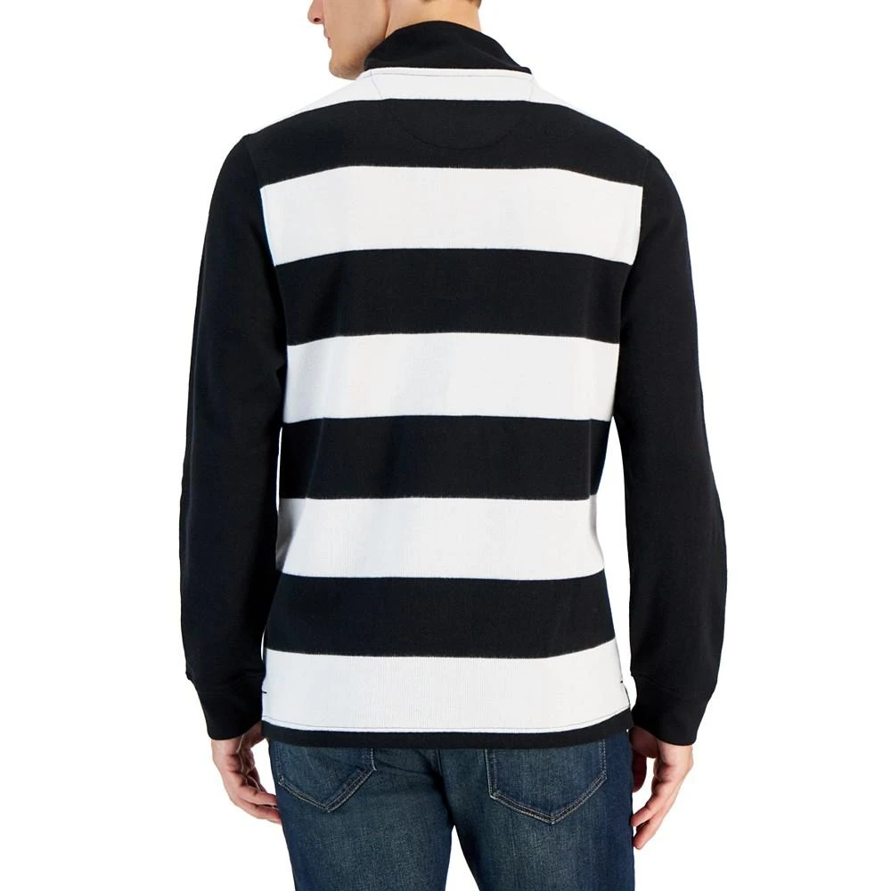 商品Club Room|Men's Ribbed Vintage Stripe Shirt, Created for Macy's,价格¥114,第2张图片详细描述