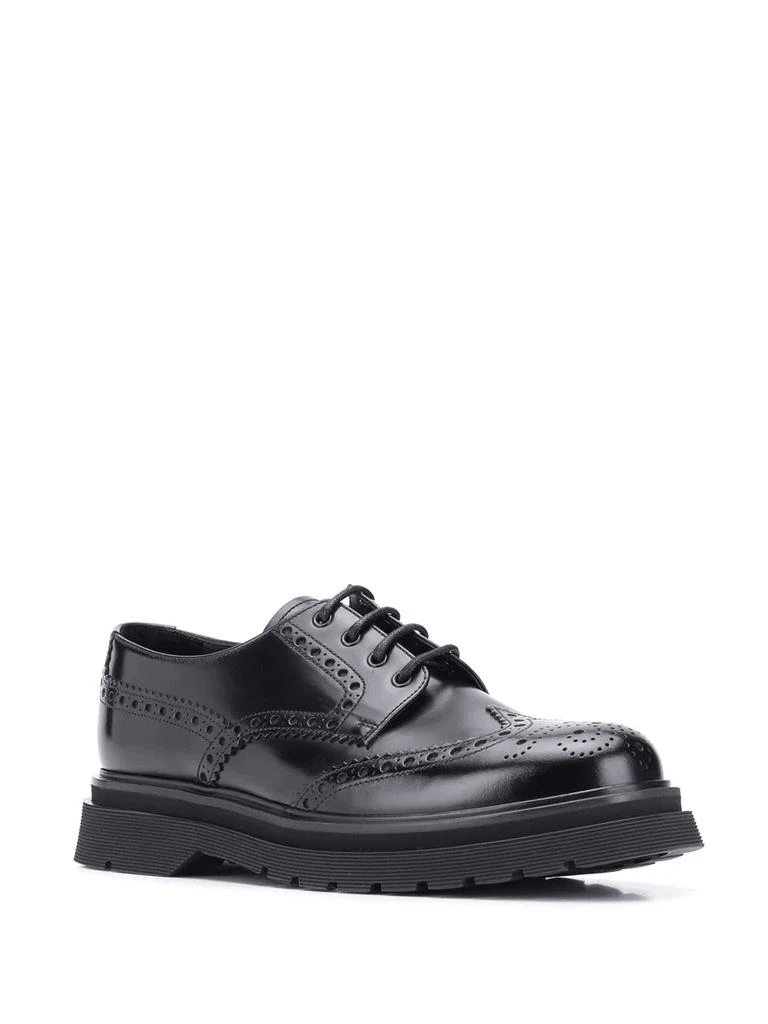 商品Prada|PRADA punch hole-detailing ridge-sole brogues,价格¥6691,第4张图片详细描述