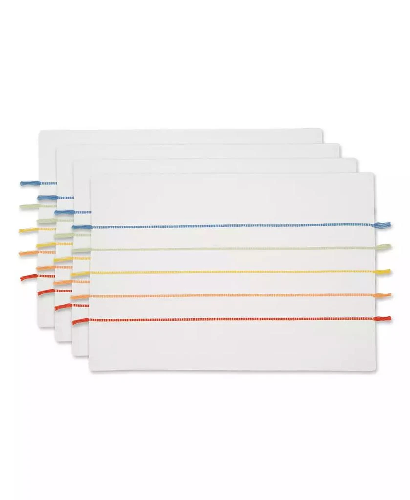 商品Design Imports|Stripe Tassel Placemat Set of 4,价格¥134,第1张图片