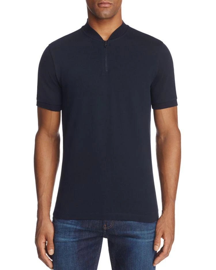 商品Armani|Half Zip Classic Fit Polo Shirt,价格¥1099,第1张图片