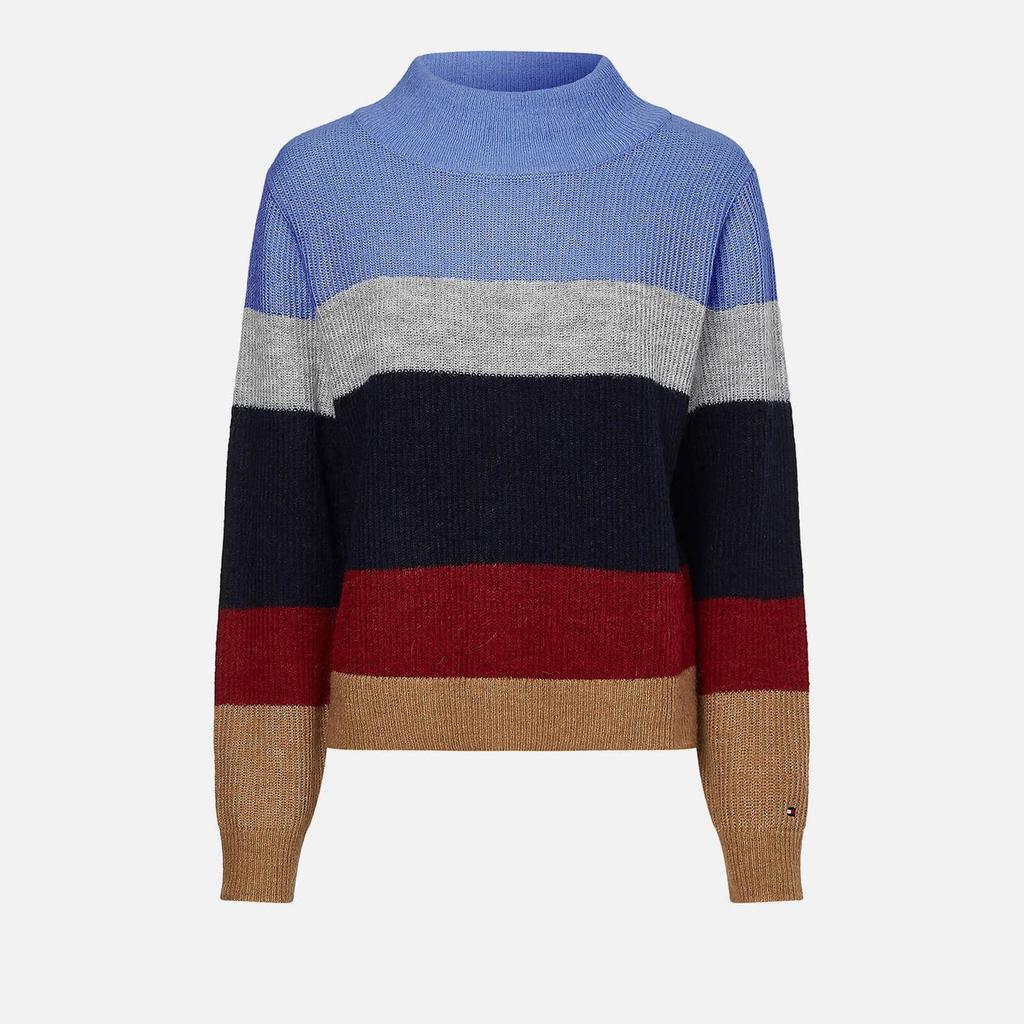 Tommy Hilfiger Women's Alpaca Sweater - Desert Sky Colourblock商品第4张图片规格展示