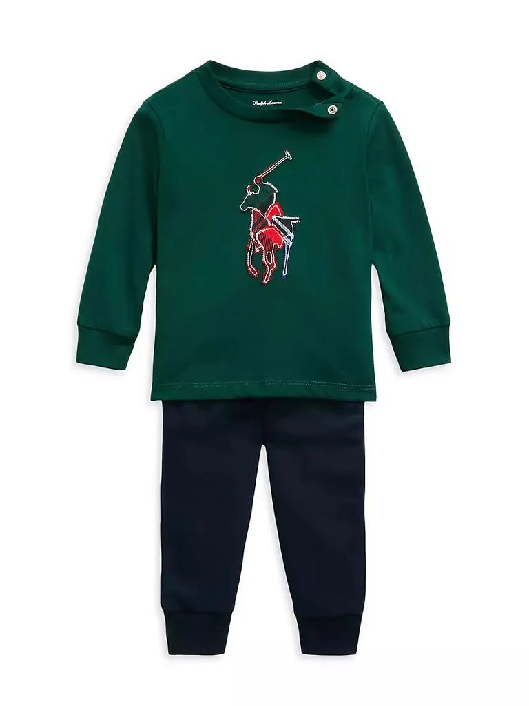 商品Ralph Lauren|Baby Boy's Long-Sleeve T-Shirt & Joggers Set,价格¥525,第1张图片