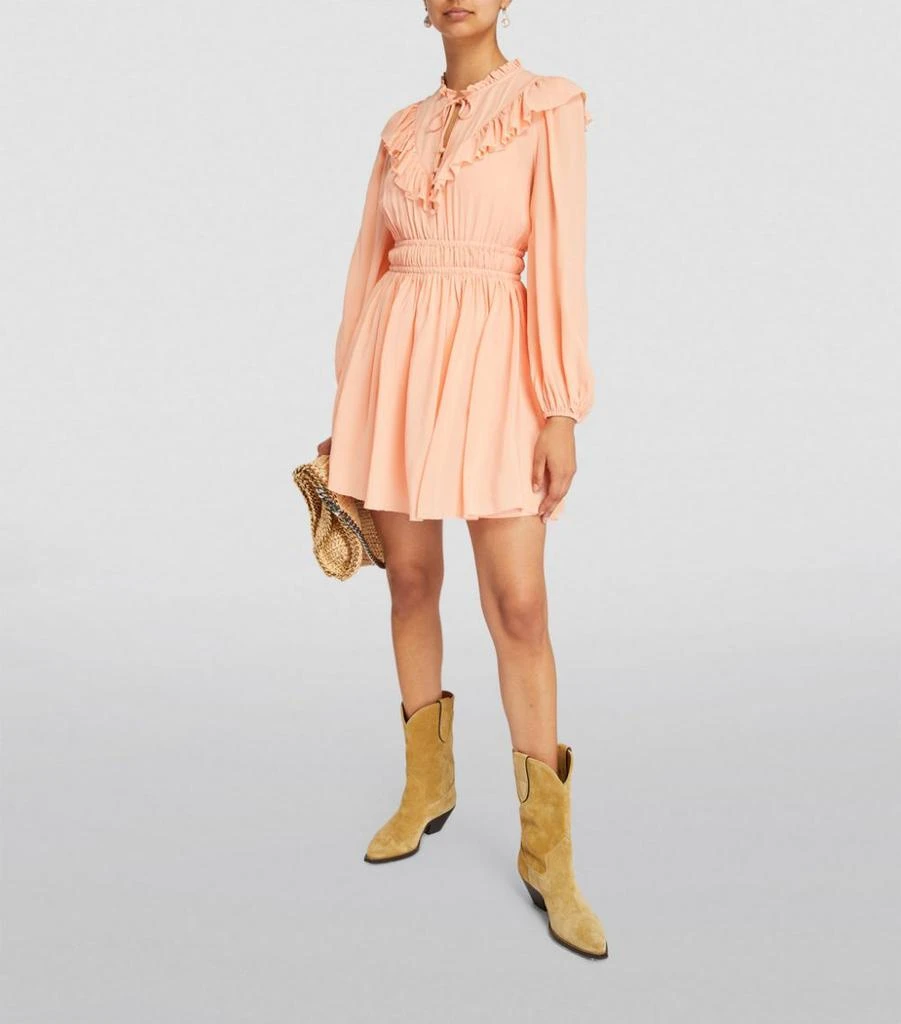 商品Maje|Ruffle-Detail Mini Dress,价格¥1251,第2张图片详细描述