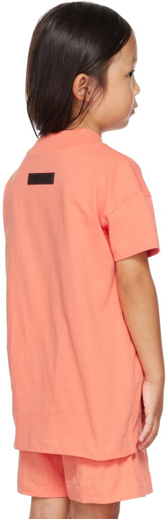 Kids Pink Mock Neck T-Shirt商品第3张图片规格展示