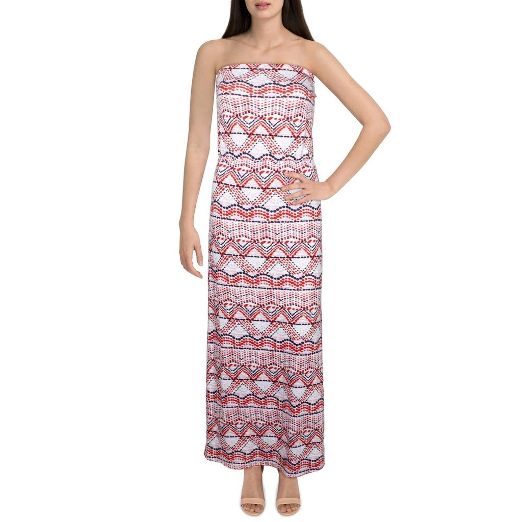 商品Love Ady|Love...Ady Womens Off-The-Shoulder Printed Maxi Dress,价格¥53,第2张图片详细描述