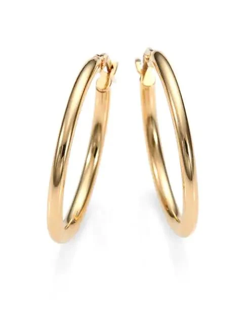 商品Roberto Coin|18K Yellow Gold Hoop Earrings/25MM,价格¥5745,第1张图片