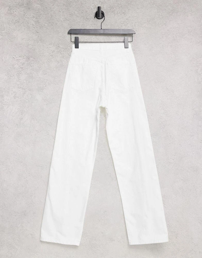 商品Topshop|Topshop 90's straight jean with hook and eye in white ,价格¥262,第2张图片详细描述