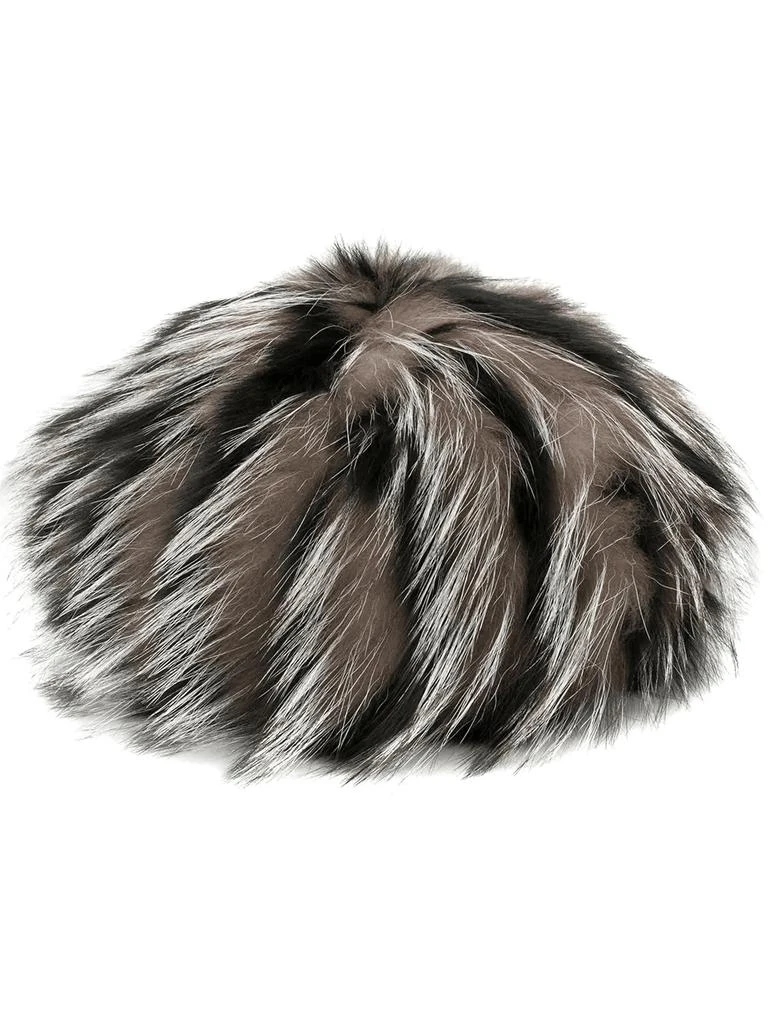 商品Prada|PRADA striped fur hat,价格¥7195,第1张图片