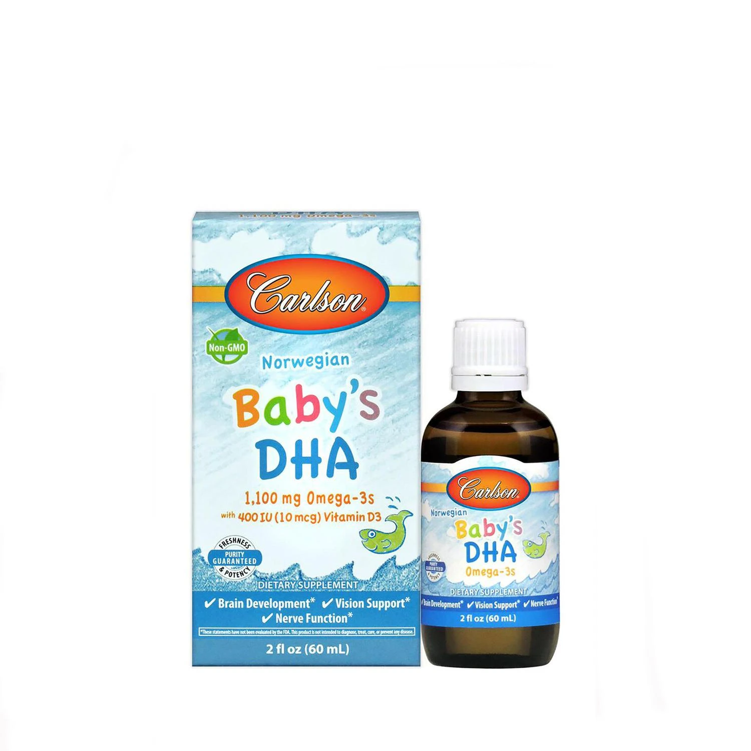 商品Carlson|Carlson® Norwegian Baby's DHA,价格¥120,第1张图片
