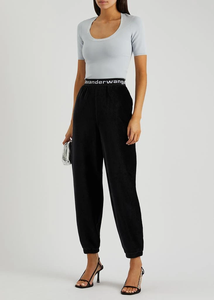 商品Alexander Wang|Blue logo stretch-knit top,价格¥1203,第4张图片详细描述