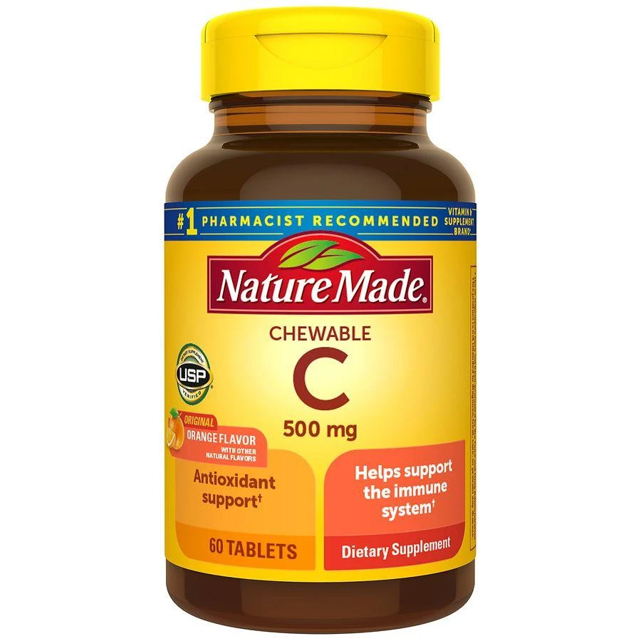 商品Nature Made|Chewable Vitamin C 500 mg Tablets Orange,价格¥152,第1张图片