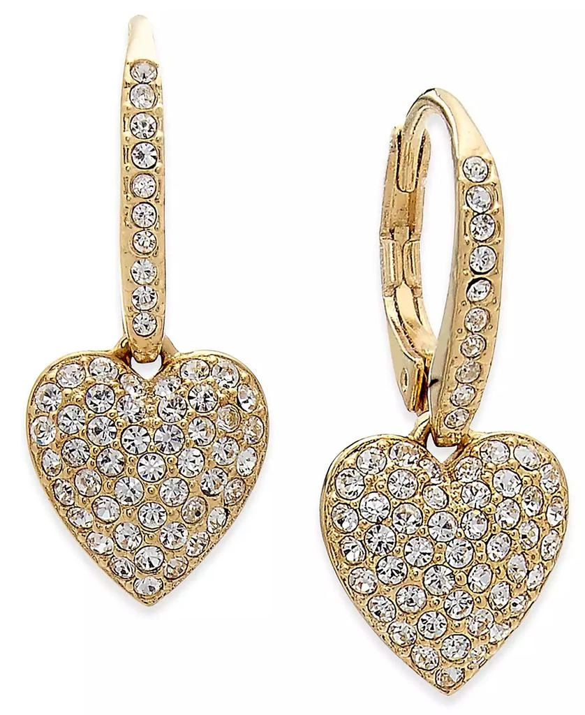 商品Eliot Danori|Pavé Heart Drop Earrings, Created for Macy's,价格¥184,第1张图片详细描述