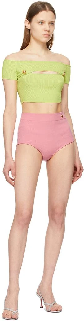 商品Balmain|Pink Cashmere High Waist Briefs,价格¥7136,第4张图片详细描述