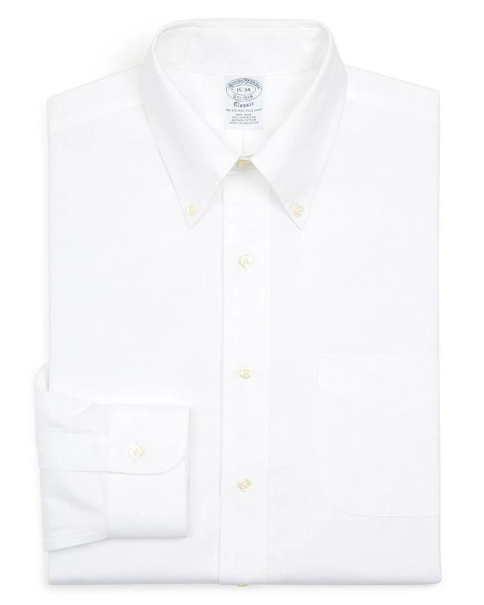 商品Brooks Brothers|Basic Solid Non-Iron Dress Shirt,价格¥516,第1张图片