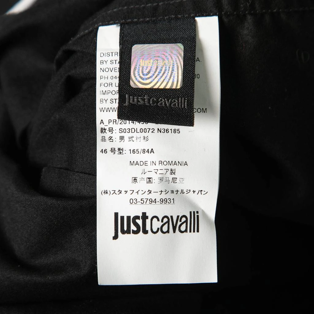 商品[二手商品] Just Cavalli|Just Cavalli Black Cotton Button Front Long-Sleeve Shirt S,价格¥805,第5张图片详细描述