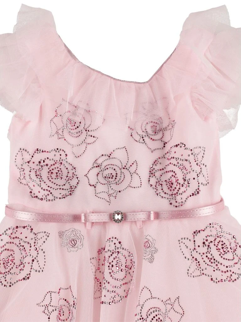 商品MONNALISA|Soft Tulle Dress W/ Embellishment,价格¥1666,第1张图片详细描述