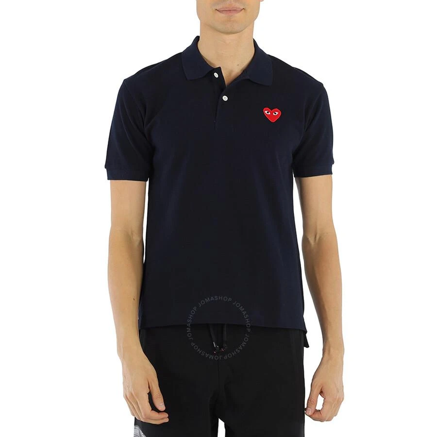 商品Comme des Garcons|男士 川久保玲 Comme Des Garcons 红心 海军蓝 Polo衫,价格¥738,第1张图片