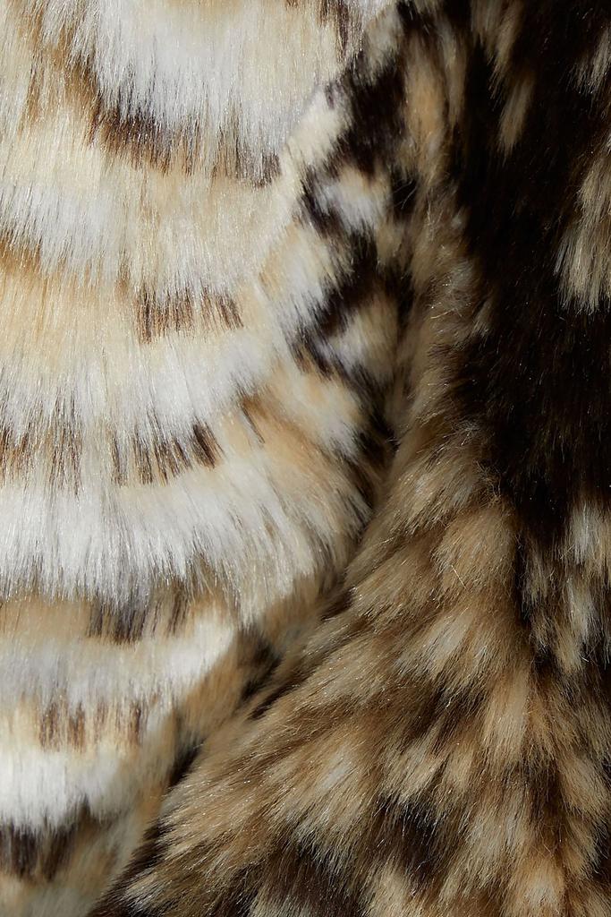 Snake-print faux fur jacket商品第4张图片规格展示