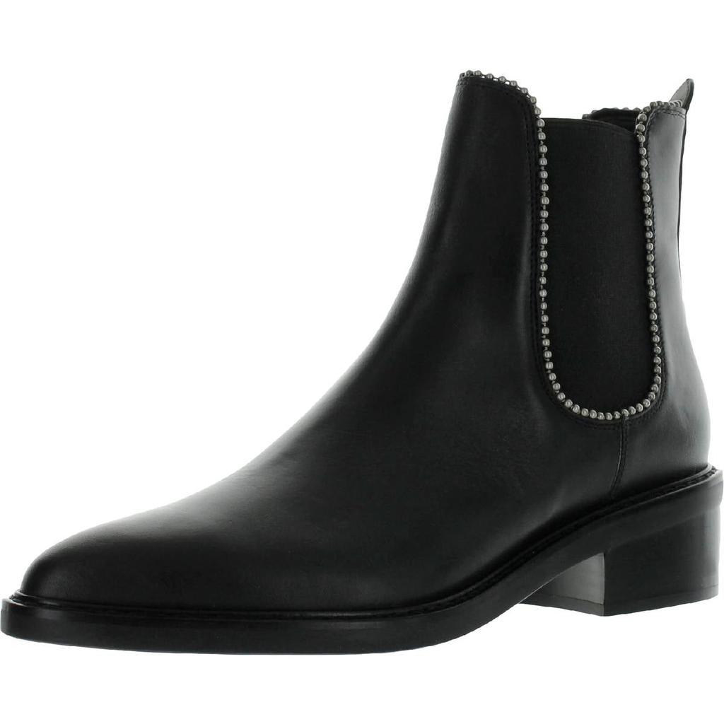 商品Coach|Coach Womens Bowery Bead BTE Leather Leather Pull On Ankle Boots,价格¥948,第1张图片