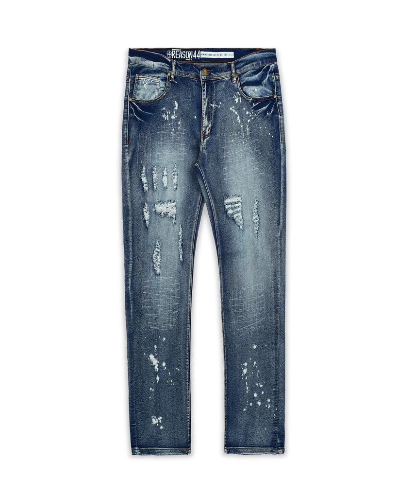 商品Reason Clothing|Plus Size Stitchworks Ripped Washed Jeans,价格¥148,第1张图片