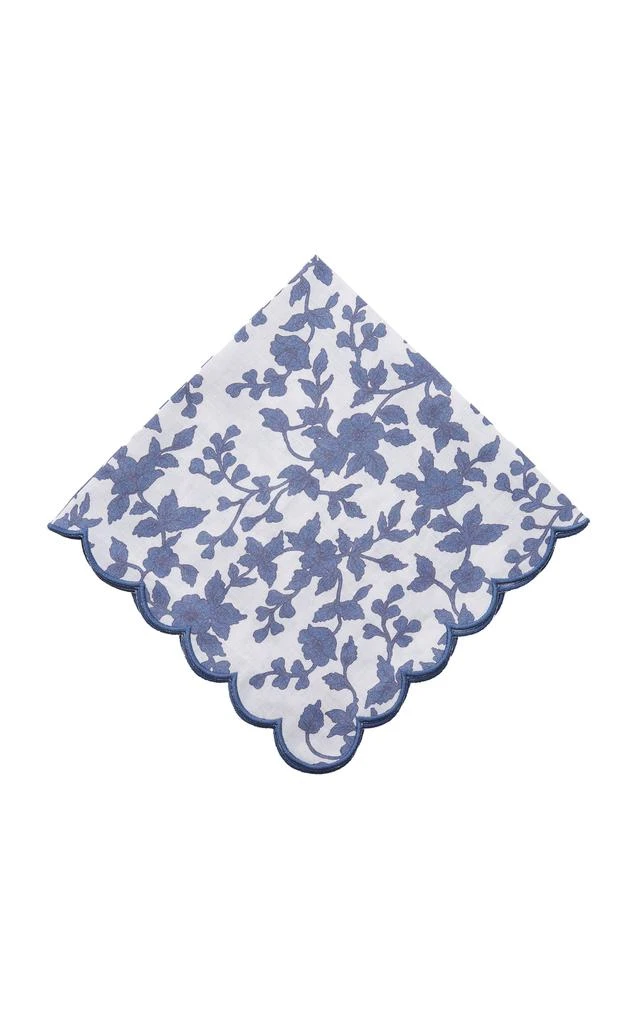 商品MoDA|Moda Domus - Set-of-Four Linen Dinner Napkins - Blue - Moda Operandi,价格¥835,第1张图片