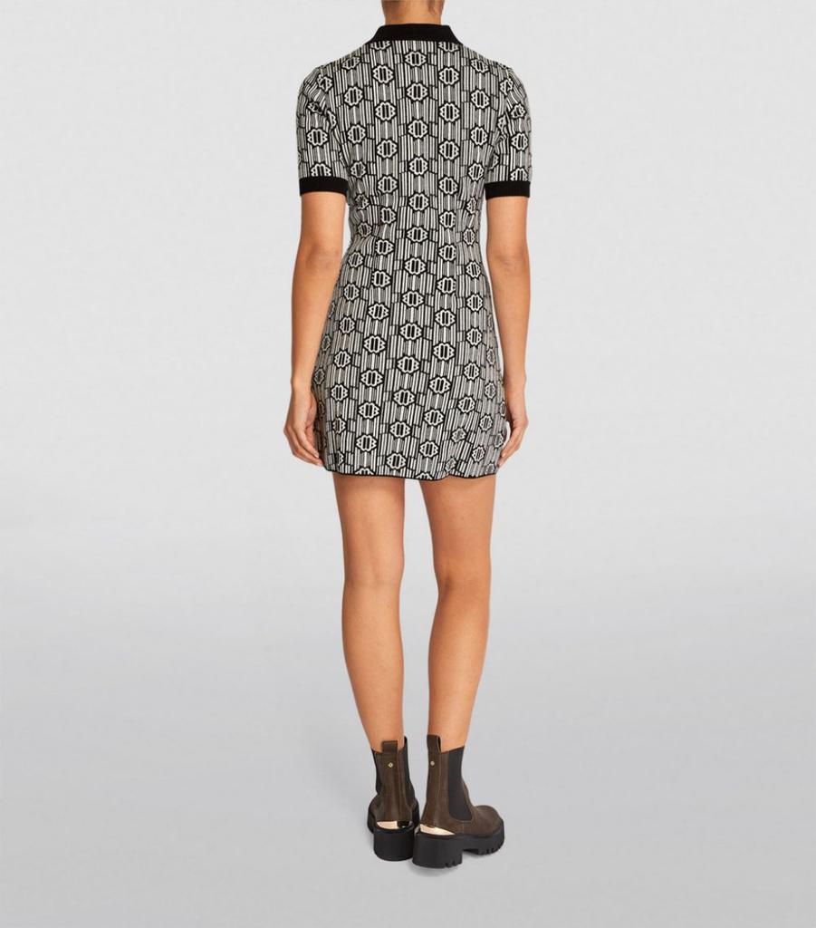 商品Maje|Clover Jacquard Knit Mini Dress,价格¥2110,第5张图片详细描述