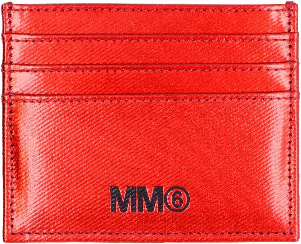 商品MAISON MARGIELA|MM6 Maison Margiela Logo Embossed Card Holder,价格¥1004,第1张图片