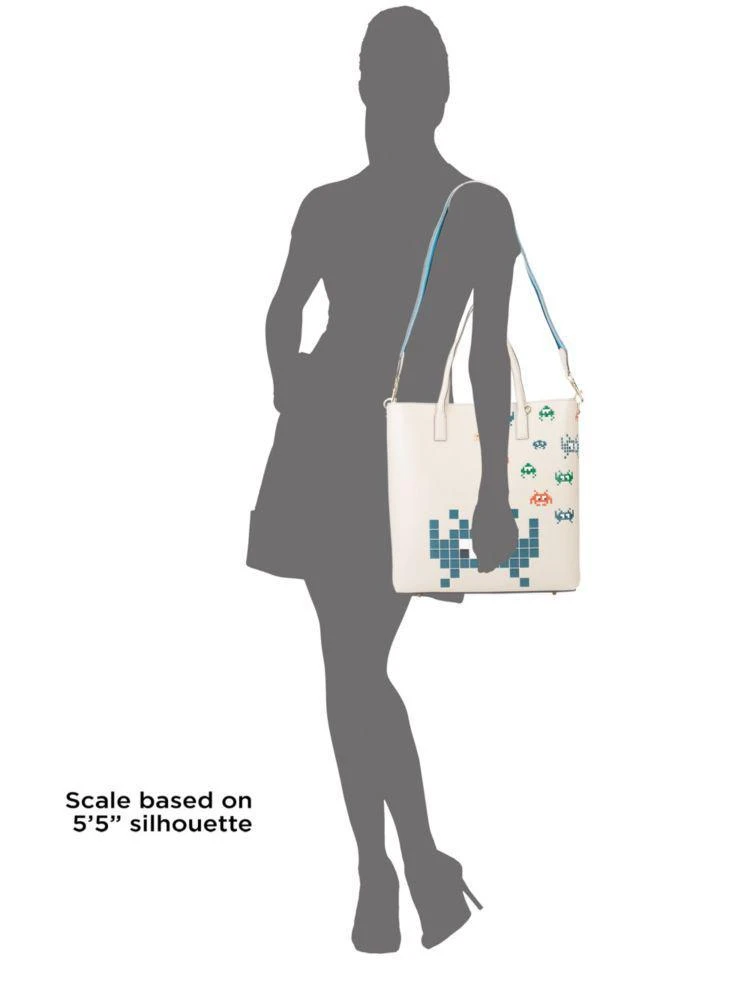商品Anya Hindmarch|Ebury Space Invaders Leather Tote,价格¥4954,第3张图片详细描述