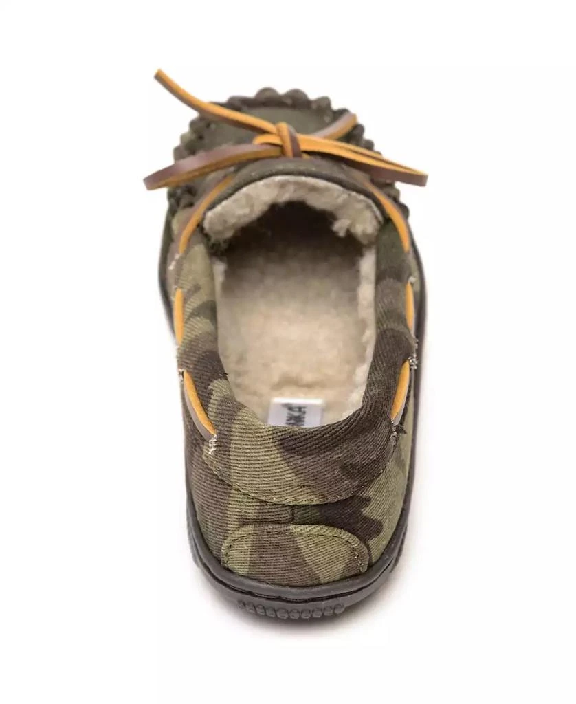 商品Minnetonka|Toddler Boys Pile Lined Hardsole Moccasin Slippers,价格¥354,第3张图片详细描述