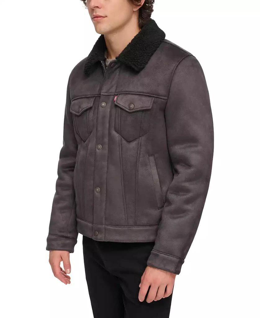 商品Levi's|Men's Relaxed-Fit Faux-Shearling Trucker Jacket,价格¥2206,第5张图片详细描述