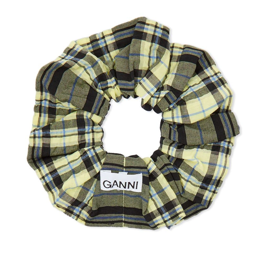 商品Ganni|GANNI Seersucker Check Scrunchie,价格¥153,第1张图片