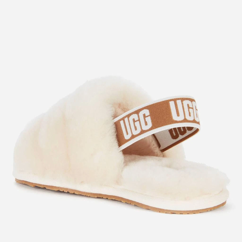 商品UGG|UGG TODDLERS' FLUFF YEAH SLIDE SLIPPERS - NATURAL,价格¥466,第2张图片详细描述