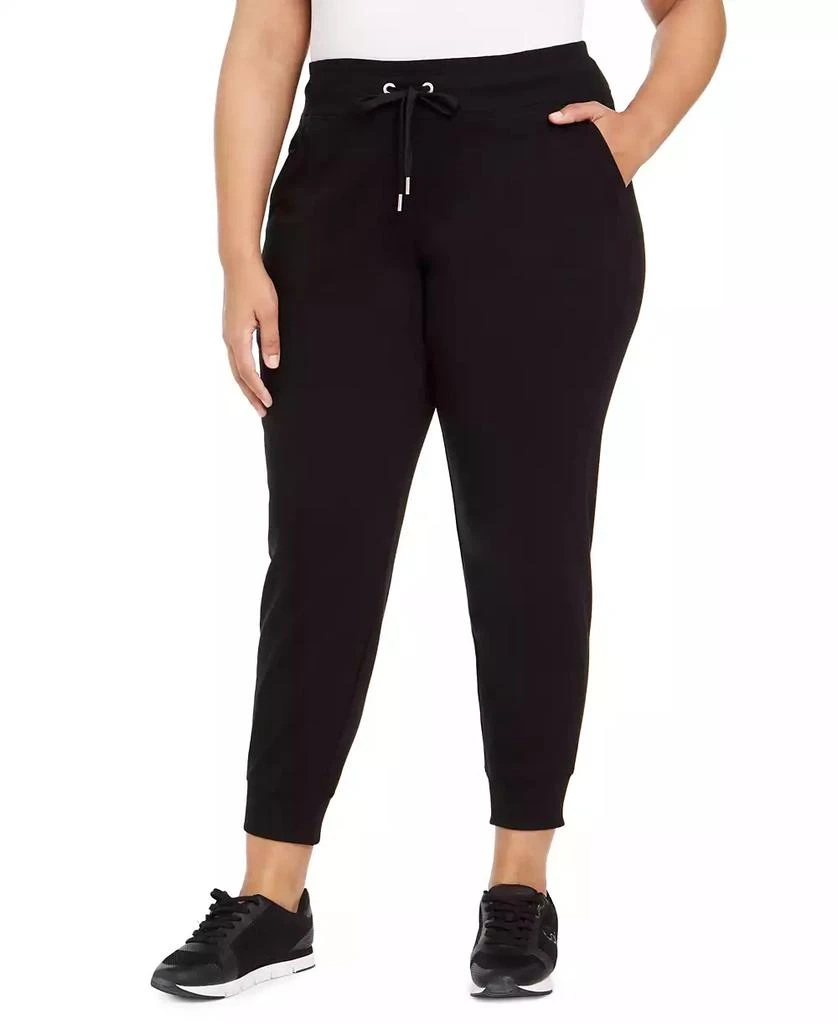 商品Calvin Klein|Plus Size Tie-Waist Jogger Pants,价格¥226,第1张图片