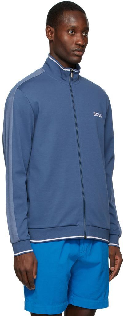 商品Hugo Boss|Blue Regular-Fit Logo Zip Jacket,价格¥1205,第4张图片详细描述