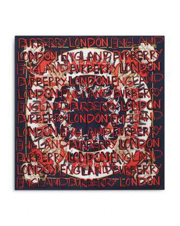 商品Burberry|Guards Text Silk Scarf,价格¥3135,第4张图片详细描述