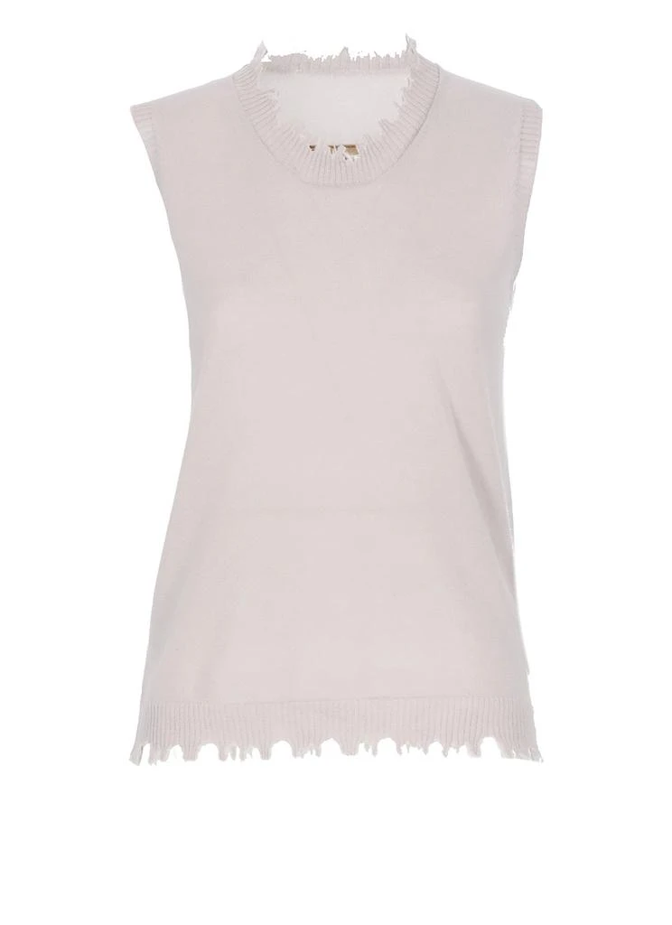 商品Uma Wang|Uma Wang Frayed Knitted Sleeveless Top,价格¥1550,第1张图片