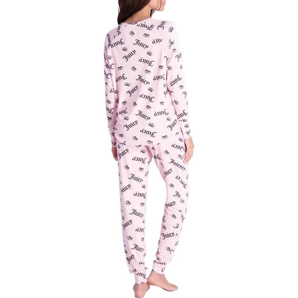 商品Juicy Couture|Juicy Couture Women's 3 Piece Logo Print Pajama Sleepwear Set,价格¥104,第3张图片详细描述