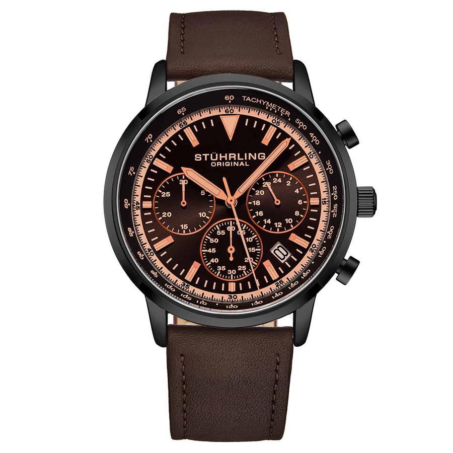 Monaco Brown Dial Brown Leather Mens Watch M15891商品第1张图片规格展示