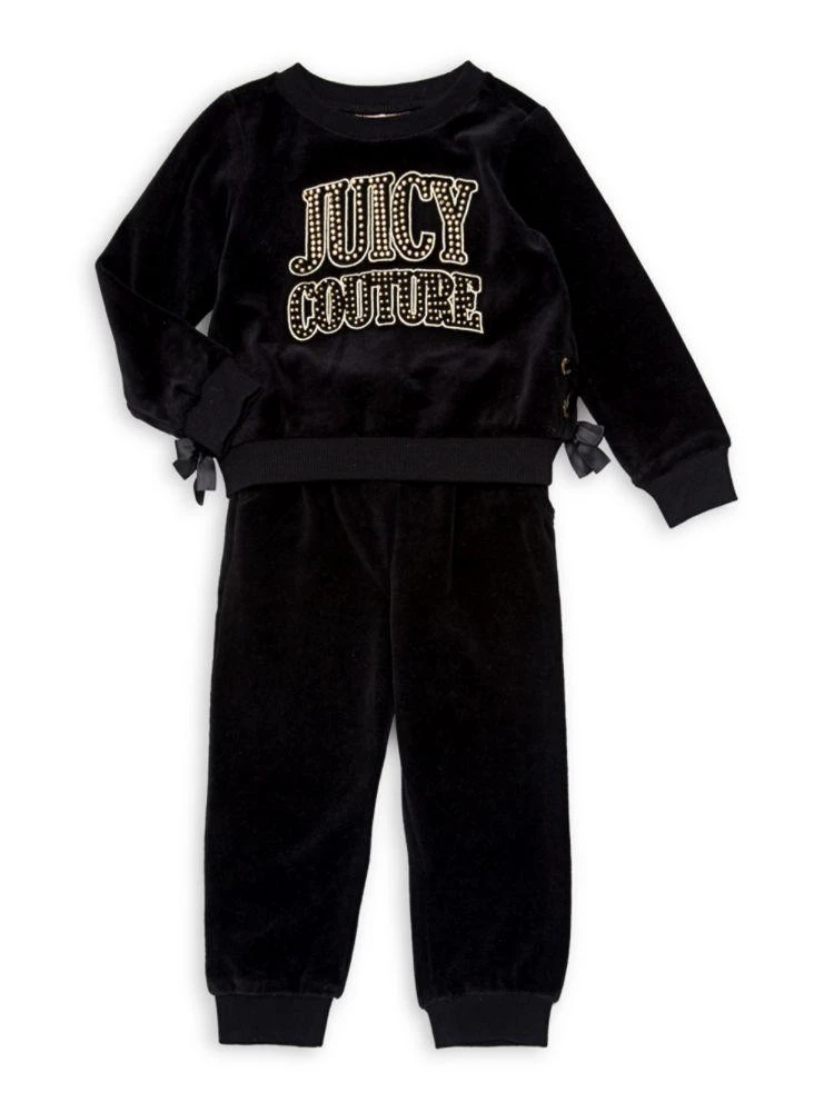商品Juicy Couture|小女童卫衣+束脚裤套装,价格¥213,第1张图片