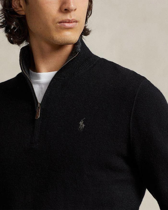商品Ralph Lauren|Cashmere Regular Fit Quarter Zip Mock Neck Sweater - 100% Exclusive,价格¥1520,第4张图片详细描述