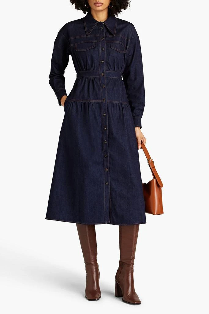 商品Diane von Furstenberg|Furiosa denim midi shirt dress,价格¥2305,第2张图片详细描述