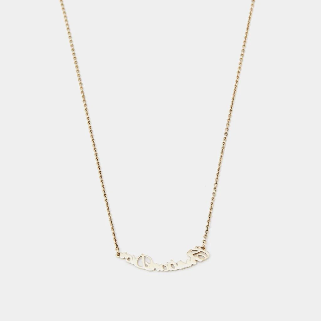 商品[二手商品] Dior|Dior Atelier Gold Tone Metal Chain Necklace,价格¥1215,第3张图片详细描述