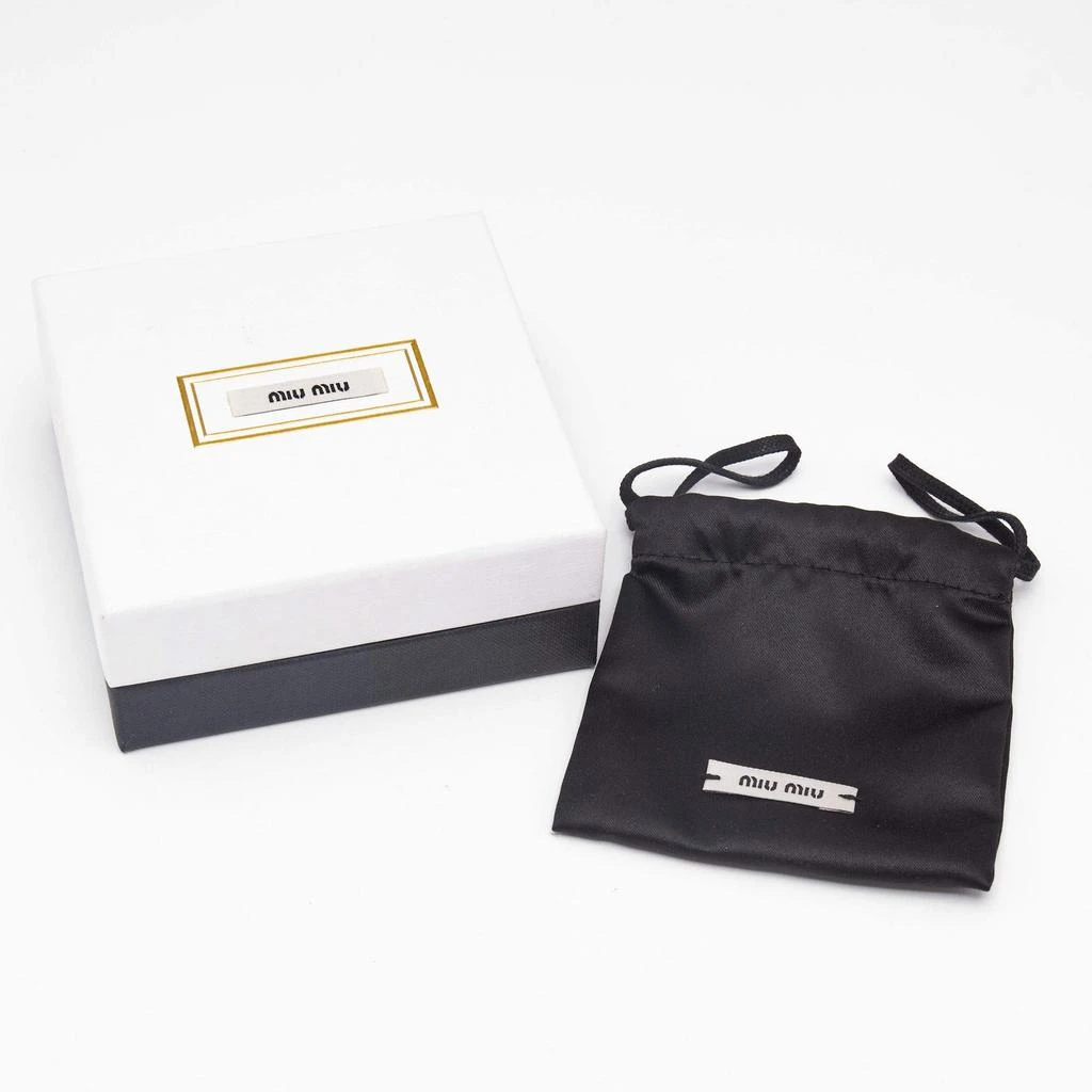 Miu Miu Crystals Two Tone Pendant Necklace 商品