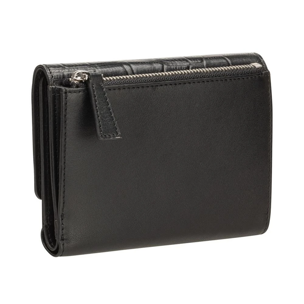 商品Mancini Leather Goods|Women's Croco Collection RFID Secure Mini Clutch Wallet,价格¥551,第3张图片详细描述