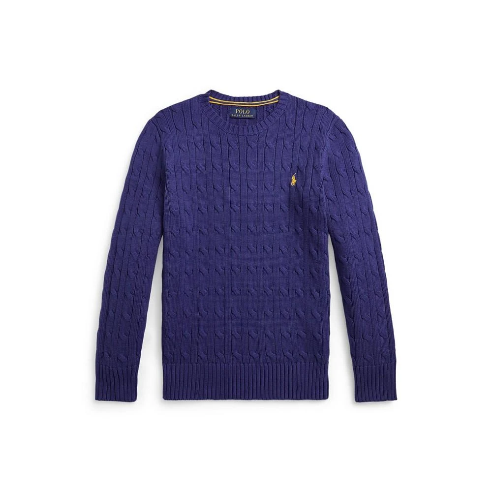 商品Ralph Lauren|Big Boys Cable-Knit Cotton Sweater,价格¥343,第1张图片