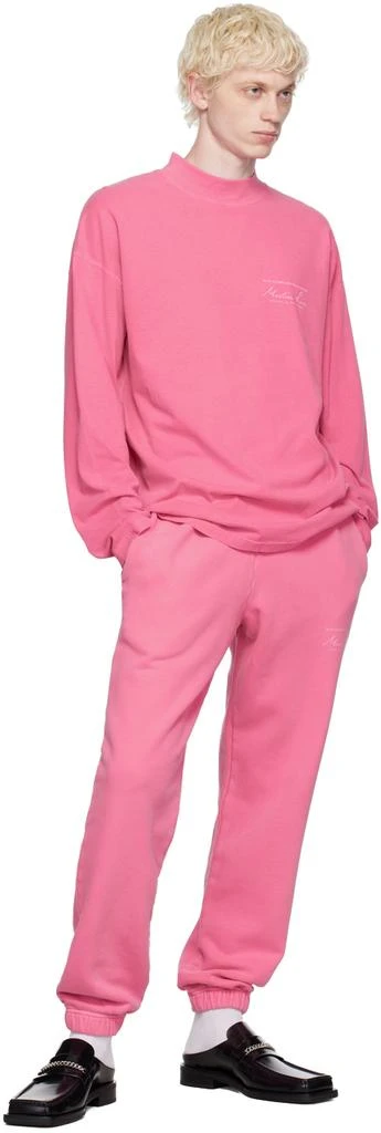 商品Martine Rose|Pink Printed Long Sleeve T-Shirt,价格¥753,第4张图片详细描述