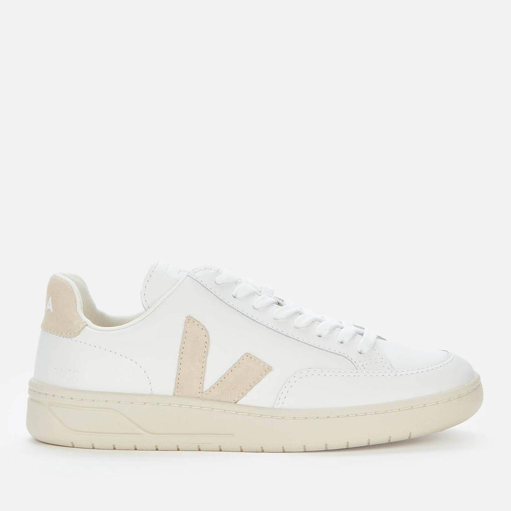 Veja Women's V-12 Leather Trainers - Extra White/Sable商品第1张图片规格展示